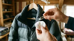 Stačia dve kvapky na vatový tampón a vaša péřová bunda bude vyzerať ako nová: už ju nemusíte prať v práčke.